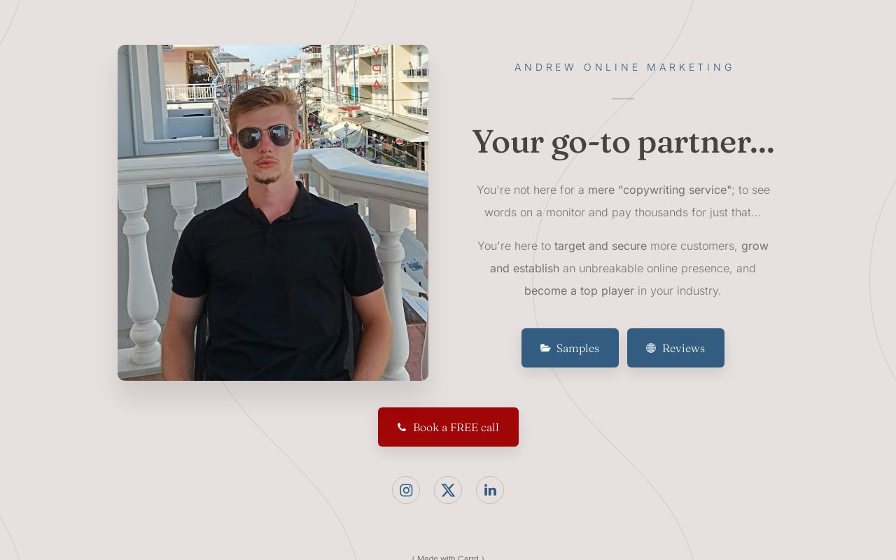 About Andrew Copywriting